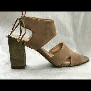 FRANCO SARTO Tan Suede Sandals